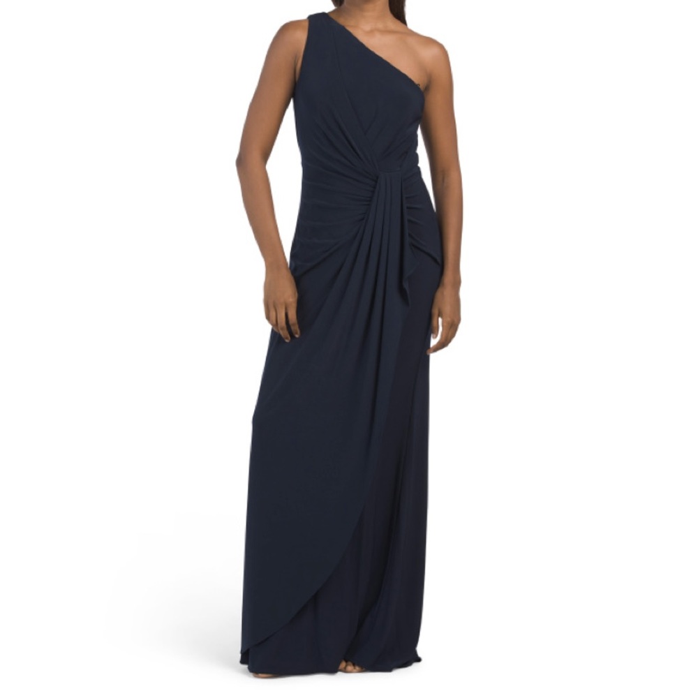 [adrianna papell] one shoulder gown